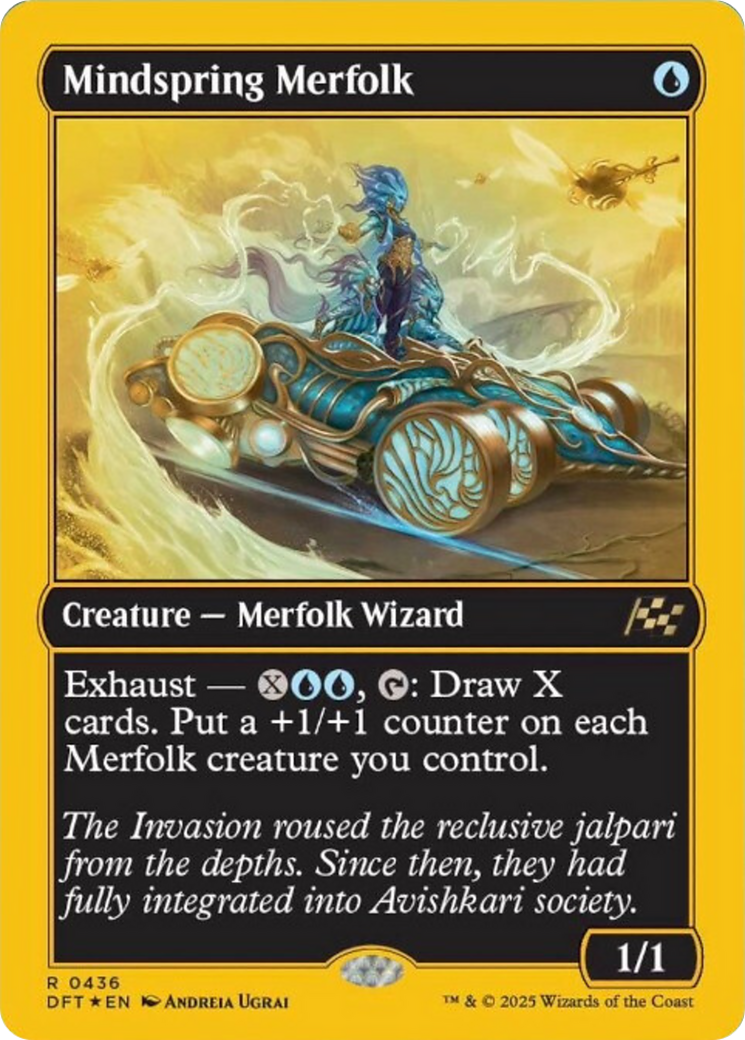 Mindspring Merfolk (First-Place Foil) [Aetherdrift] | Enigma On Main