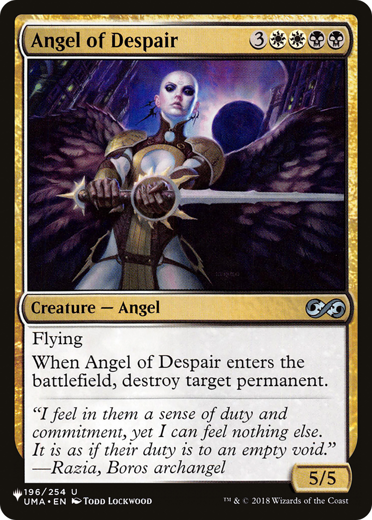 Angel of Despair [The List] | Enigma On Main