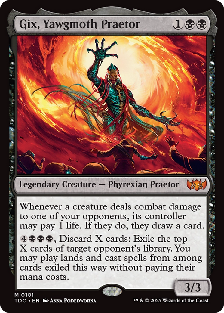 Gix, Yawgmoth Praetor [Tarkir: Dragonstorm Commander] | Enigma On Main