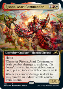 Risona, Asari Commander (Extended Art) [Kamigawa: Neon Dynasty] | Enigma On Main