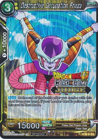 Destructive Occupation Frieza (BT2-104) [Judge Promotion Cards] | Enigma On Main