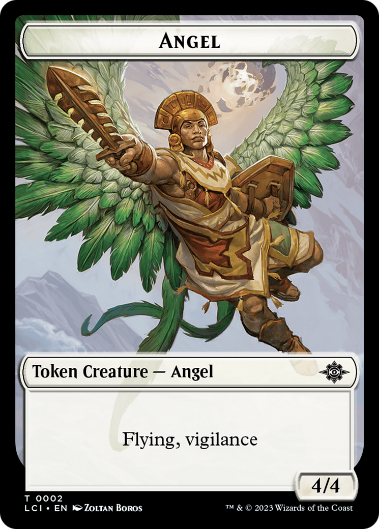 Angel Token [The Lost Caverns of Ixalan Tokens] | Enigma On Main