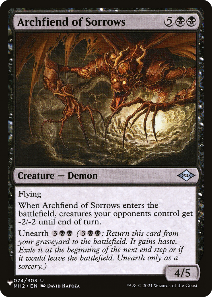 Archfiend of Sorrows [The List] | Enigma On Main