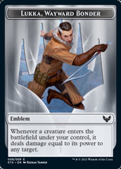Elemental // Lukka, Wayward Bonder Emblem Double-Sided Token [Strixhaven: School of Mages Tokens] | Enigma On Main