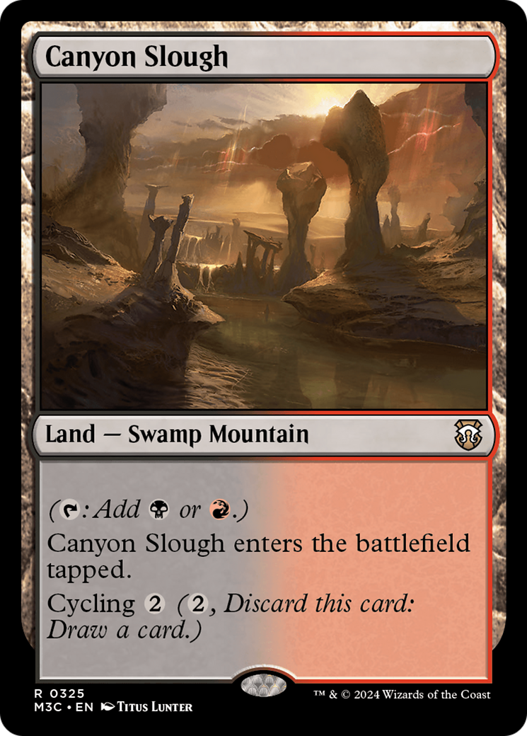 Canyon Slough (Ripple Foil) [Modern Horizons 3 Commander] | Enigma On Main