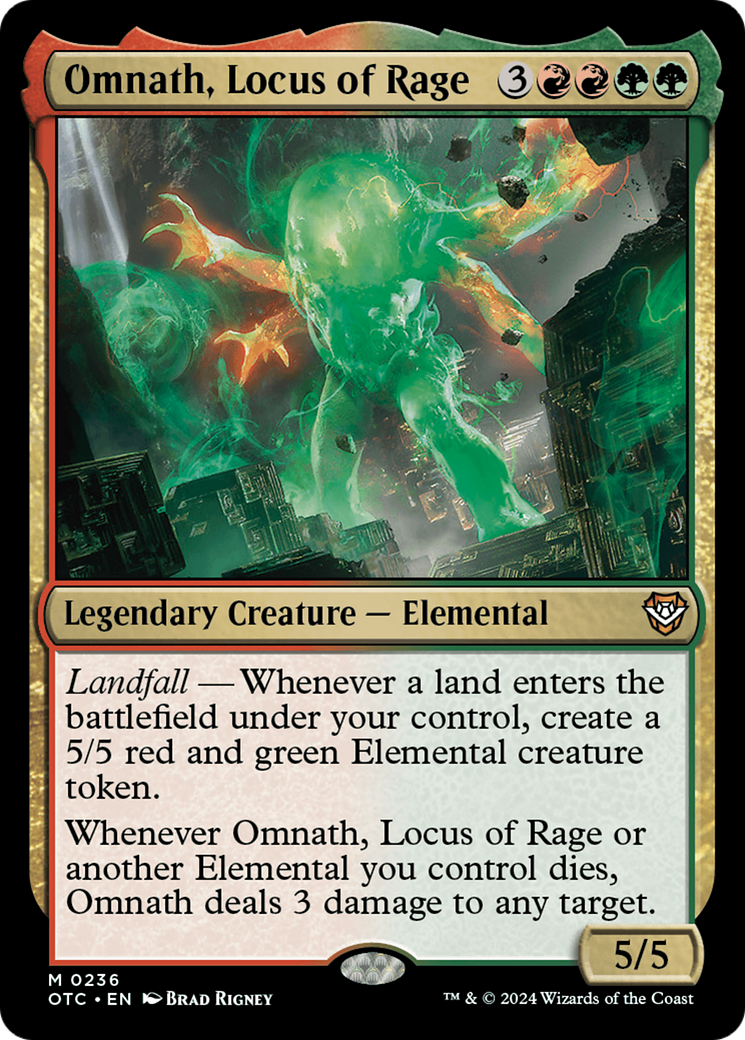 Omnath, Locus of Rage [Outlaws of Thunder Junction Commander] | Enigma On Main