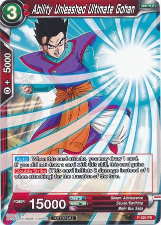 Ability Unleashed Ultimate Gohan (P-020) [Promotion Cards] | Enigma On Main