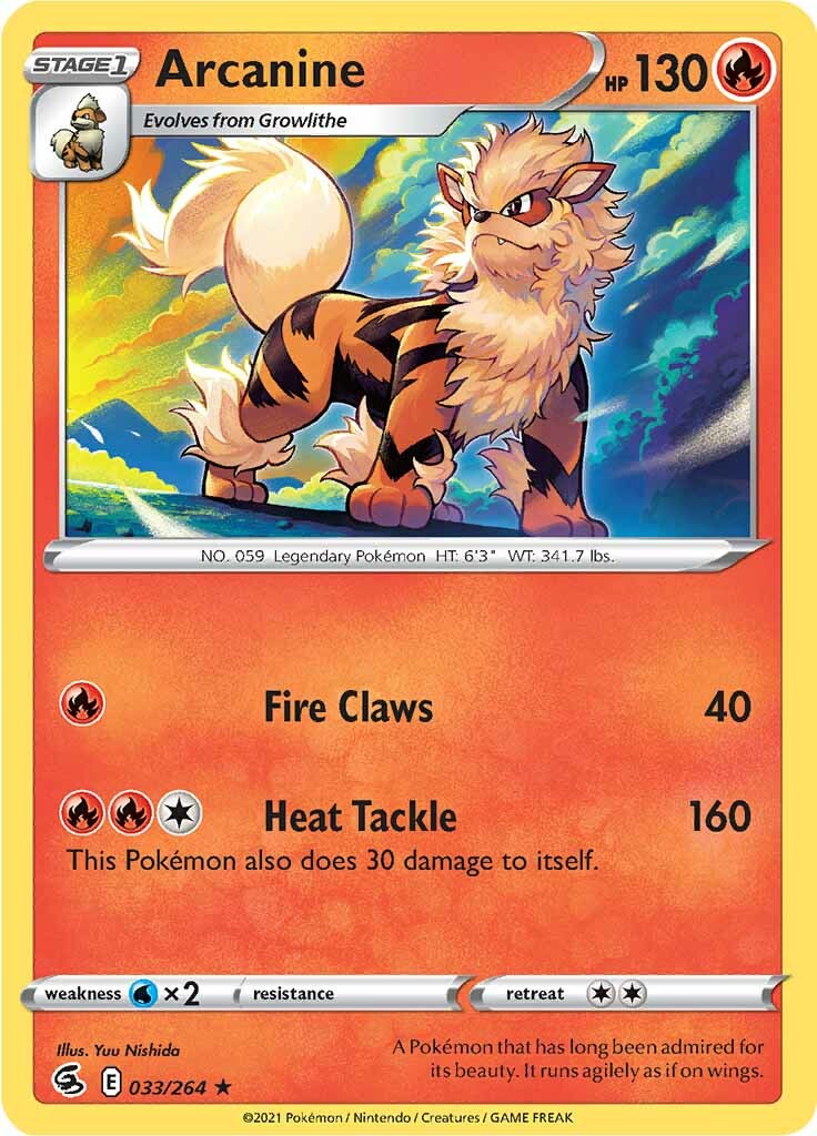 Arcanine (033/264) [Sword & Shield: Fusion Strike] | Enigma On Main