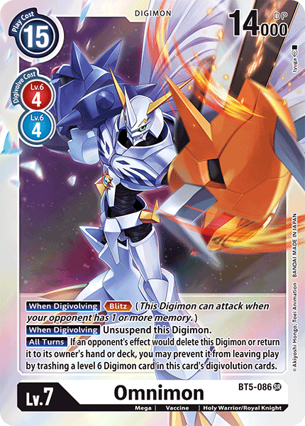 Omnimon [BT5-086] [Battle of Omni] | Enigma On Main