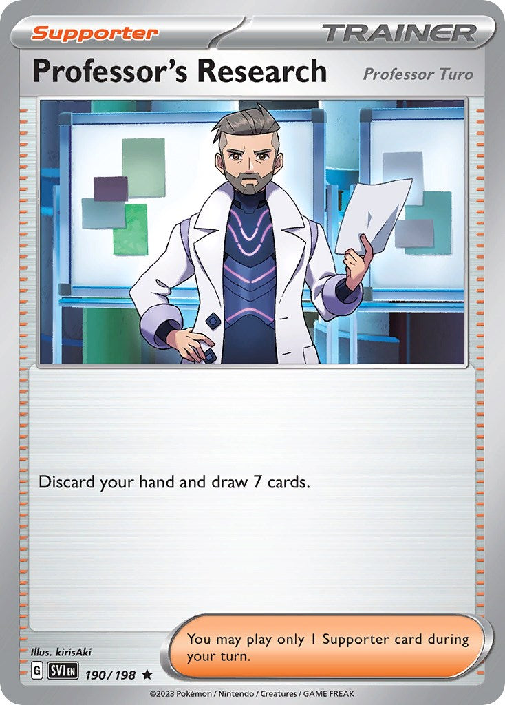 Professor's Research (190/198) (Theme Deck Exclusive) [Scarlet & Violet: Base Set] | Enigma On Main