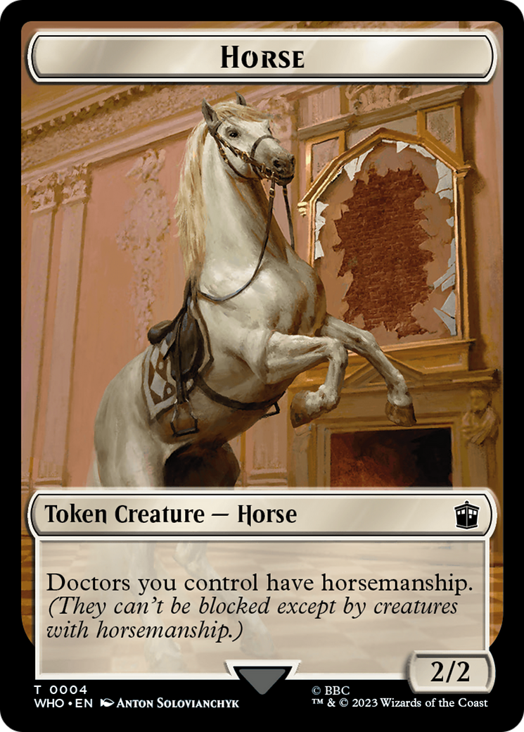 Horse // Food (0026) Double-Sided Token [Doctor Who Tokens] | Enigma On Main