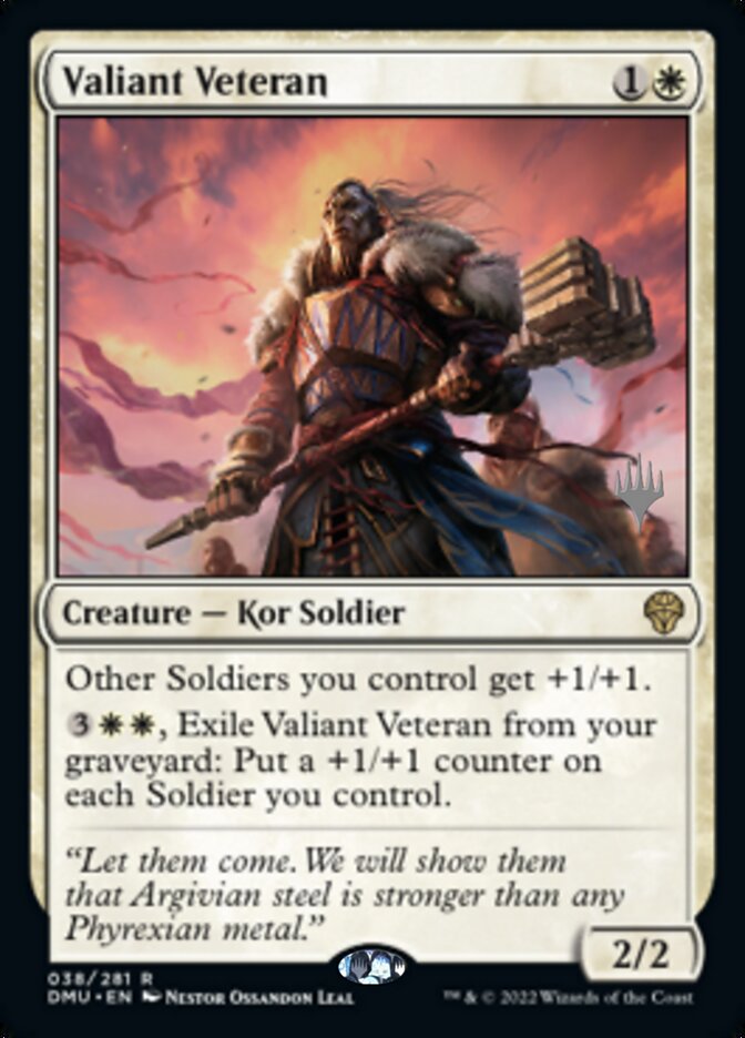 Valiant Veteran (Promo Pack) [Dominaria United Promos] | Enigma On Main