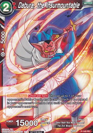 Dabura, the Insurmountable (Power Booster: World Martial Arts Tournament) (P-145) [Promotion Cards] | Enigma On Main