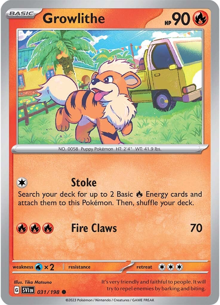 Growlithe (031/198) [Scarlet & Violet: Base Set] | Enigma On Main