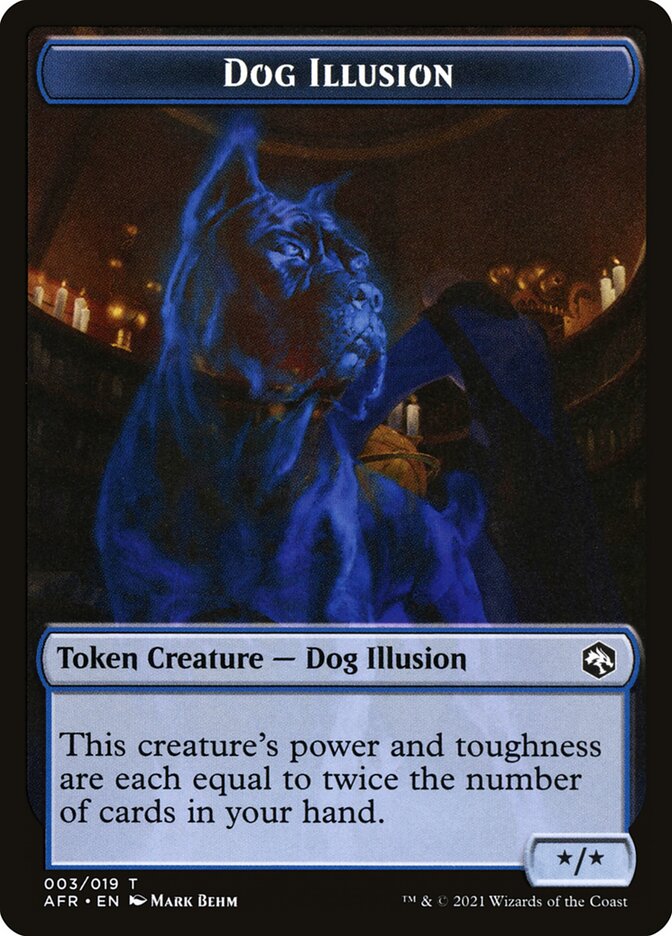 Zombie // Dog Illusion Double-Sided Token [Dungeons & Dragons: Adventures in the Forgotten Realms Tokens] | Enigma On Main