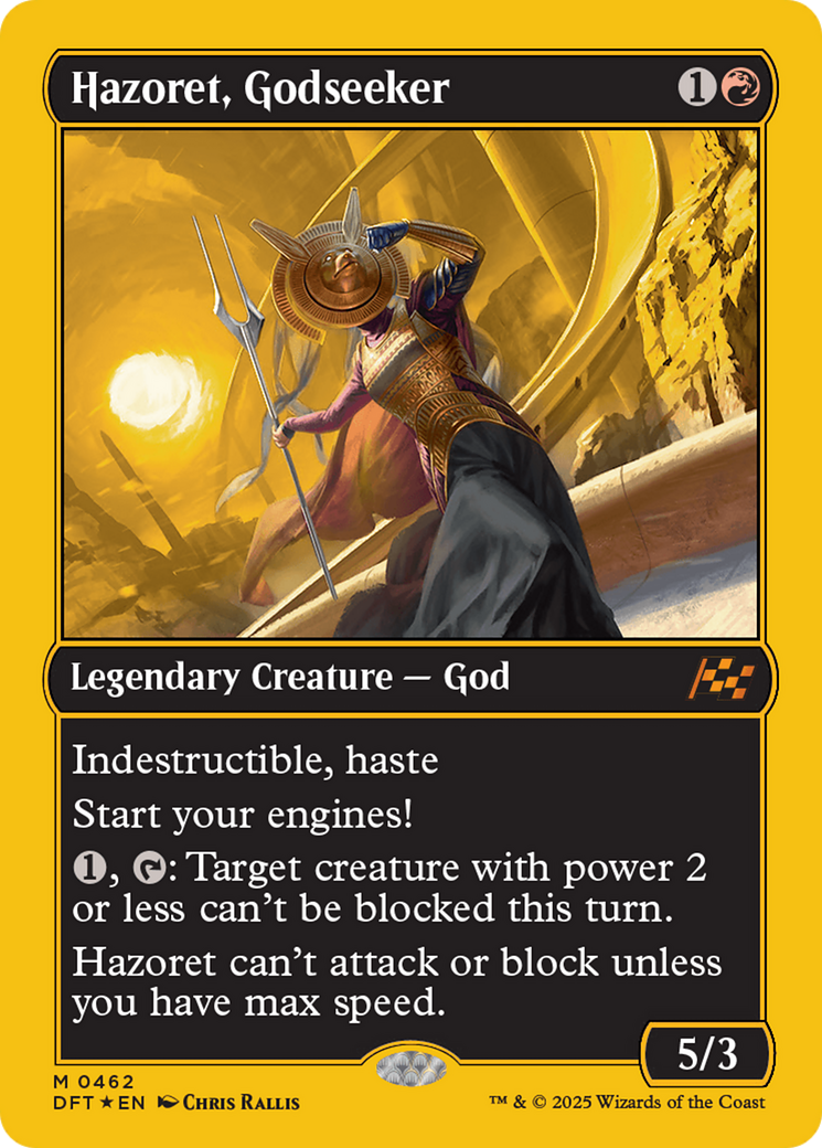 Hazoret, Godseeker (First-Place Foil) [Aetherdrift] | Enigma On Main