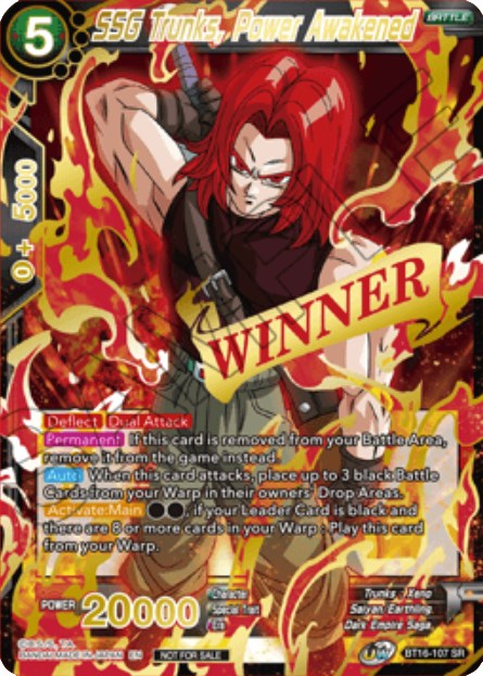 SSG Trunks, Power Awakened (Event Pack 10) (BT16-107) [Tournament Promotion Cards] | Enigma On Main