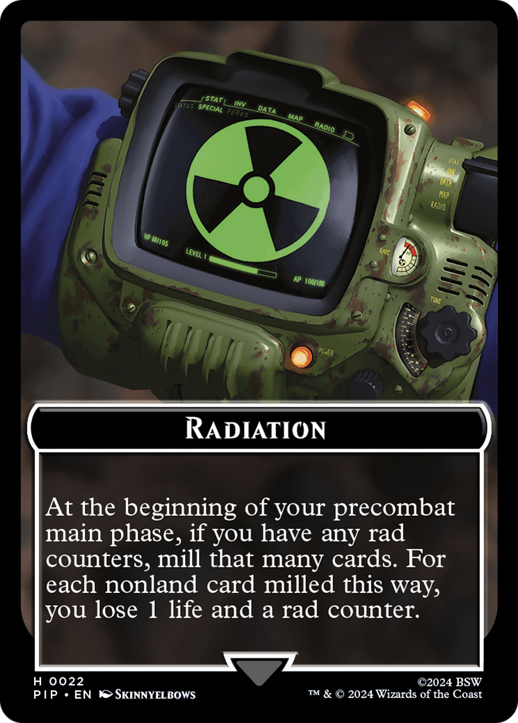 Radiation // Copy Double-Sided Token [Fallout Tokens] | Enigma On Main