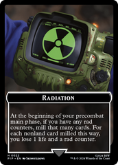 Radiation // Treasure (018) Double-Sided Token [Fallout Tokens] | Enigma On Main