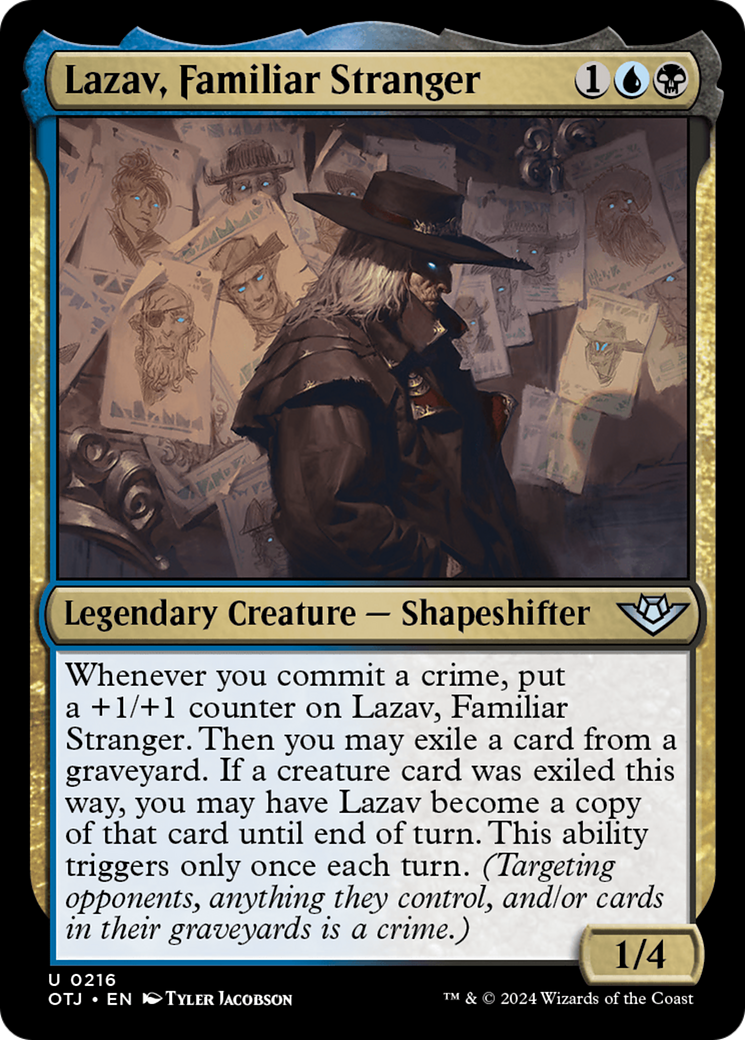 Lazav, Familiar Stranger [Outlaws of Thunder Junction] | Enigma On Main