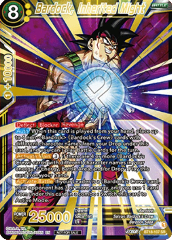 Bardock, Inherited Might (Zenkai Cup 2022 Top 32) (BT18-107) [Tournament Promotion Cards] | Enigma On Main