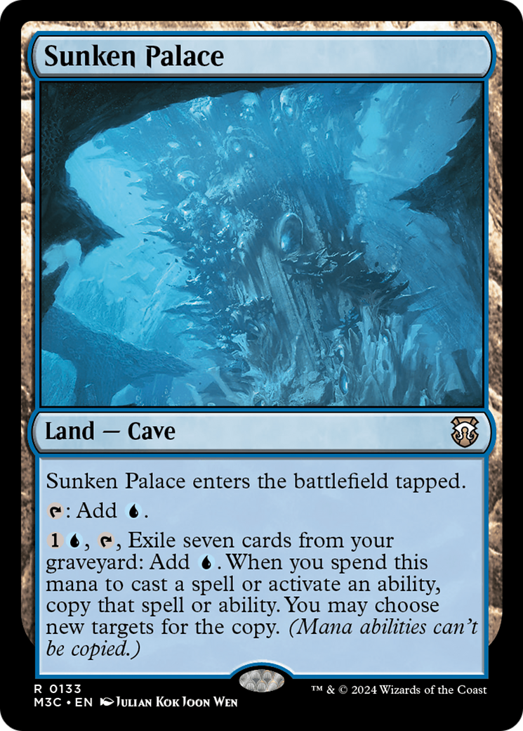 Sunken Palace (Extended Art) (Ripple Foil) [Modern Horizons 3 Commander] | Enigma On Main