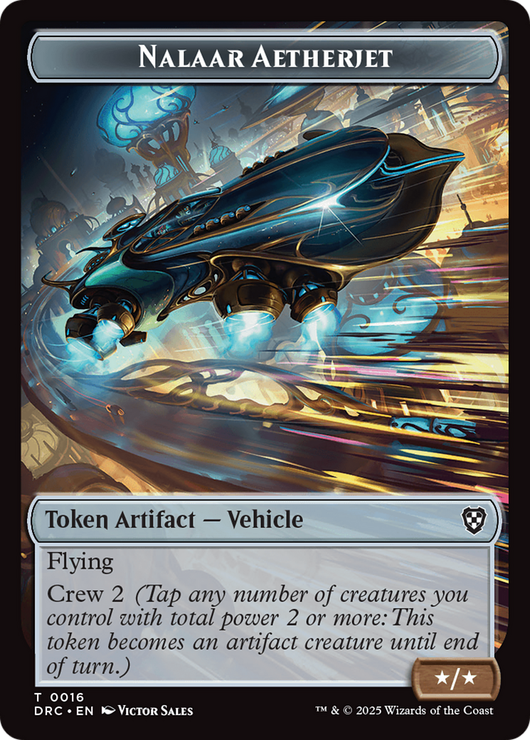 Construct // Nalaar Aetherjet Double-Sided Token [Aetherdrift Tokens] | Enigma On Main