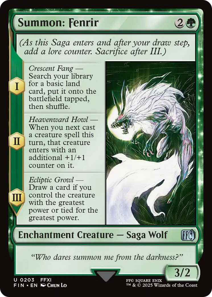 Summon: Fenrir [FINAL FANTASY] | Enigma On Main