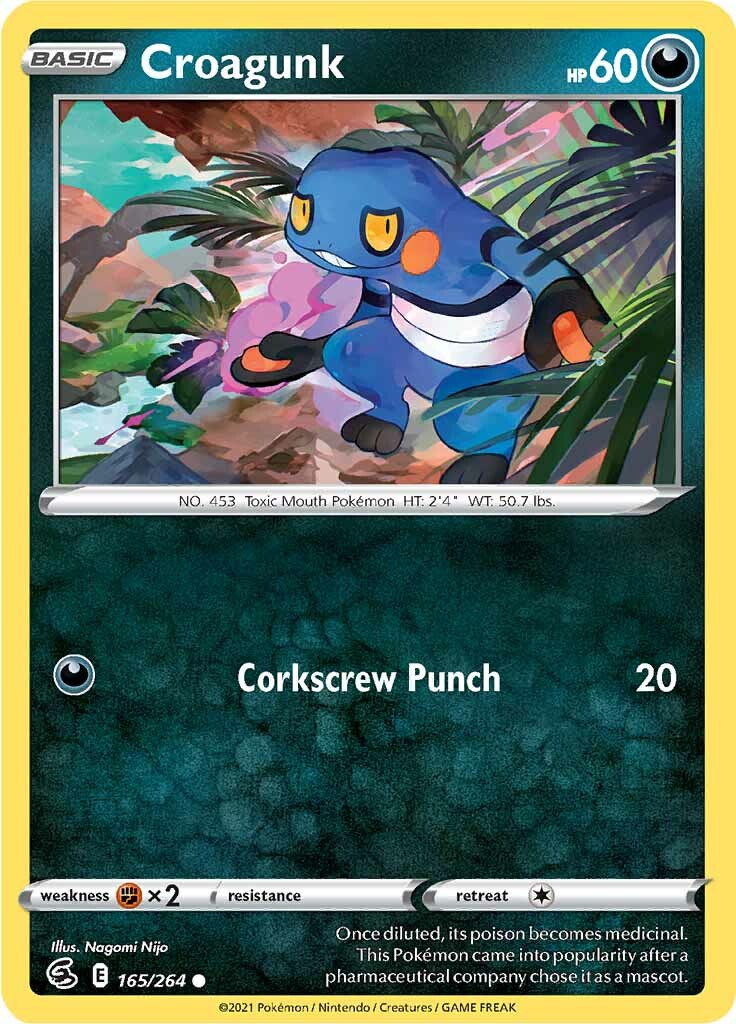 Croagunk (165/264) [Sword & Shield: Fusion Strike] | Enigma On Main