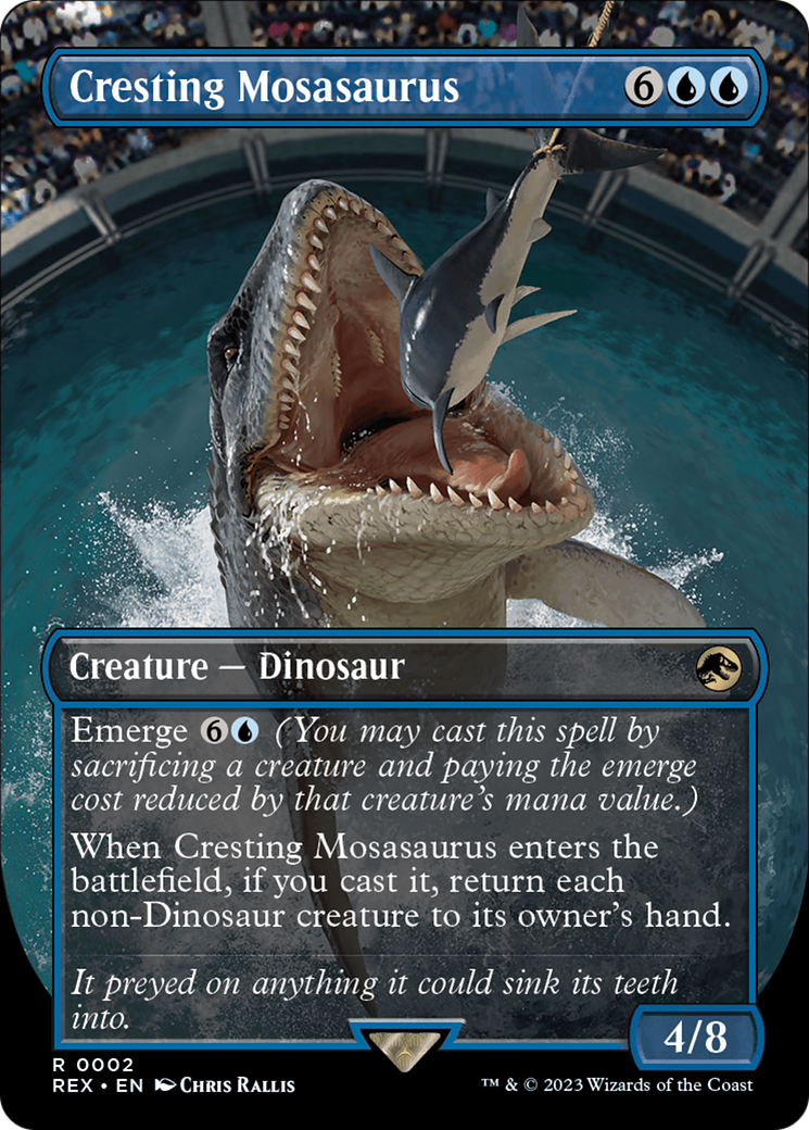 Cresting Mosasaurus (Borderless) [Jurassic World Collection] | Enigma On Main