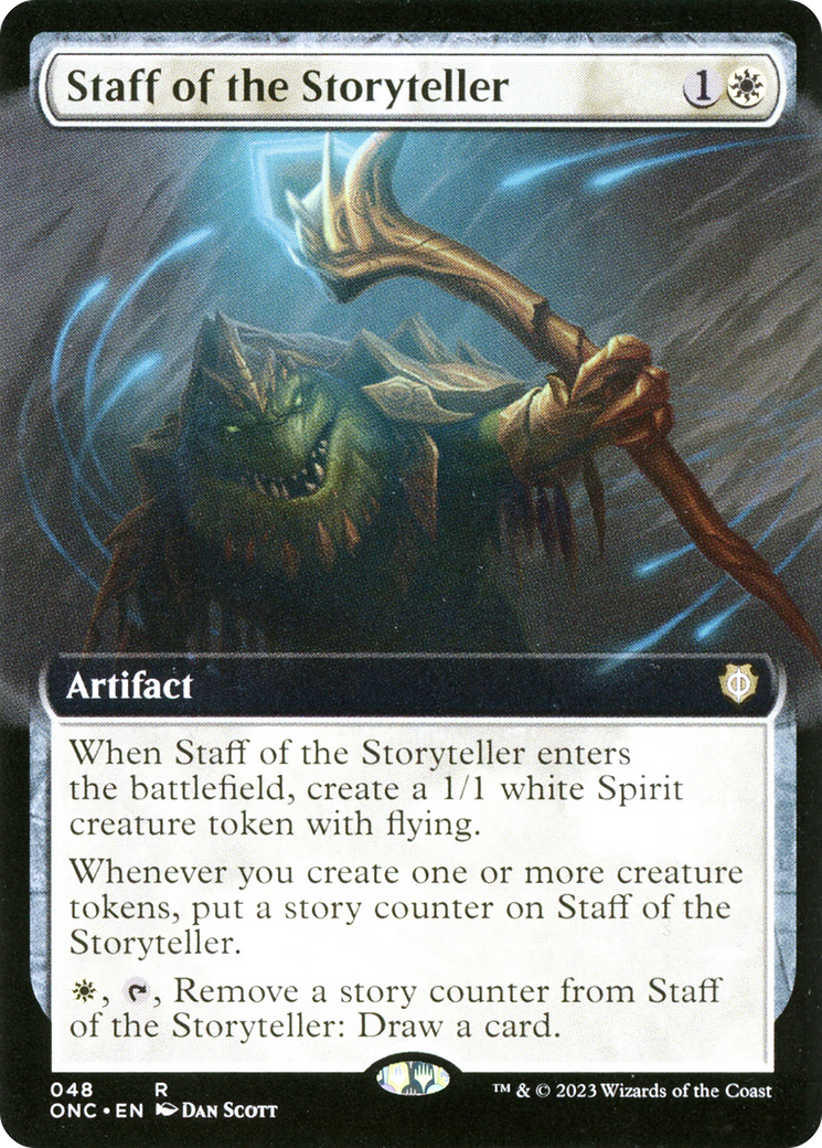 Staff of the Storyteller (Extended Art) [Phyrexia: All Will Be One Commander] | Enigma On Main