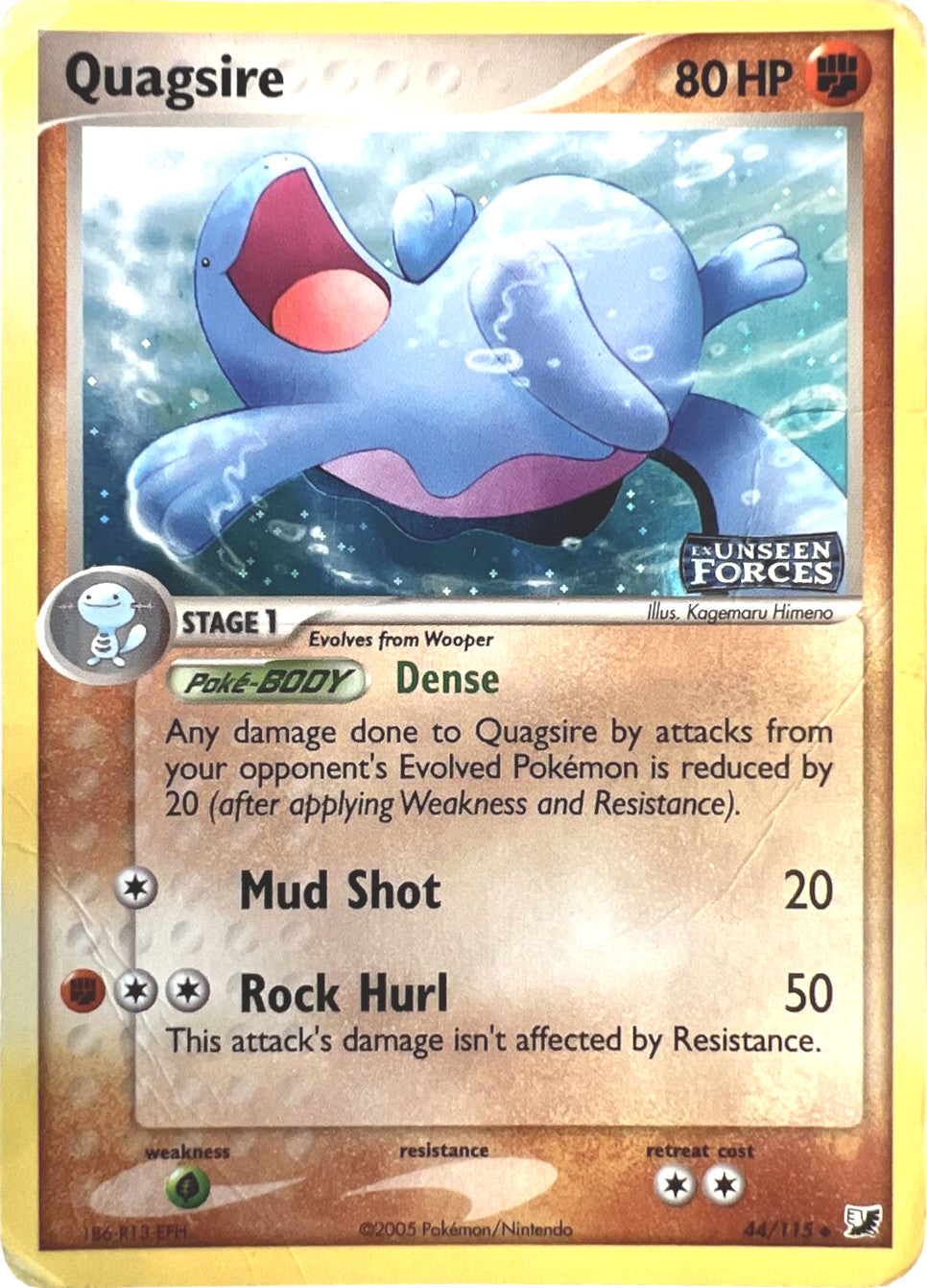 Quagsire (44/115) (Stamped) [EX: Unseen Forces] | Enigma On Main