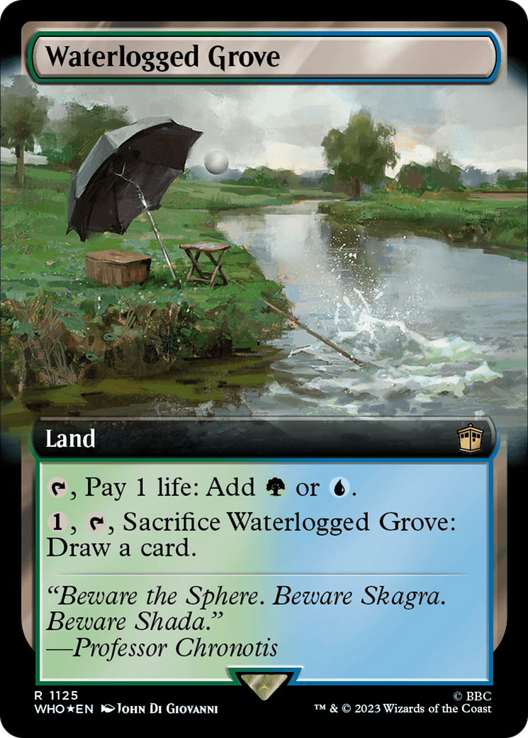 Waterlogged Grove (Extended Art) (Surge Foil) [Doctor Who] | Enigma On Main