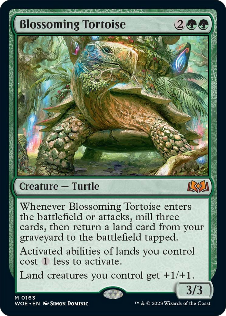 Blossoming Tortoise [Wilds of Eldraine] | Enigma On Main