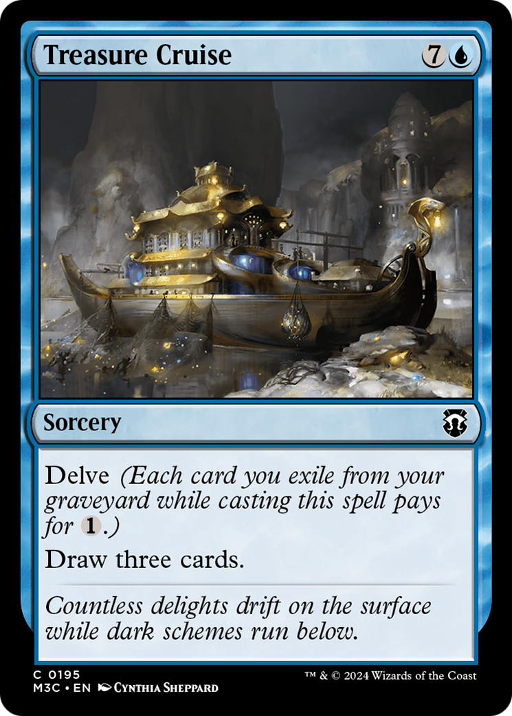 Treasure Cruise (Ripple Foil) [Modern Horizons 3 Commander] | Enigma On Main