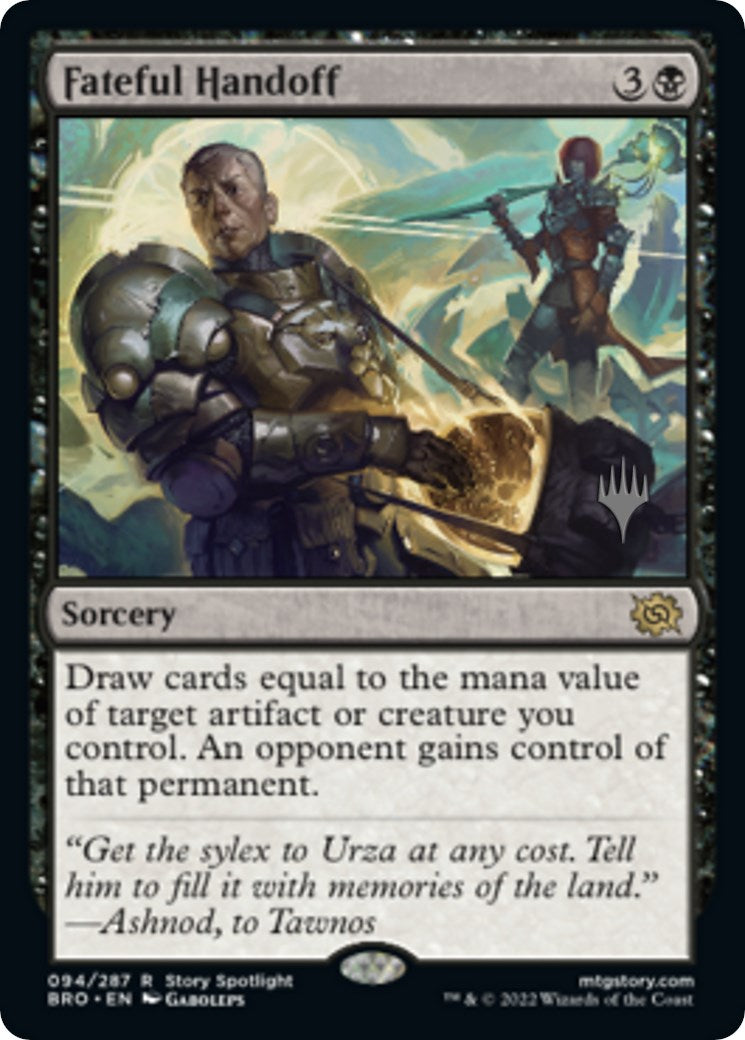 Fateful Handoff (Promo Pack) [The Brothers' War Promos] | Enigma On Main