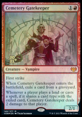 Cemetery Gatekeeper [Innistrad: Crimson Vow Prerelease Promos] | Enigma On Main