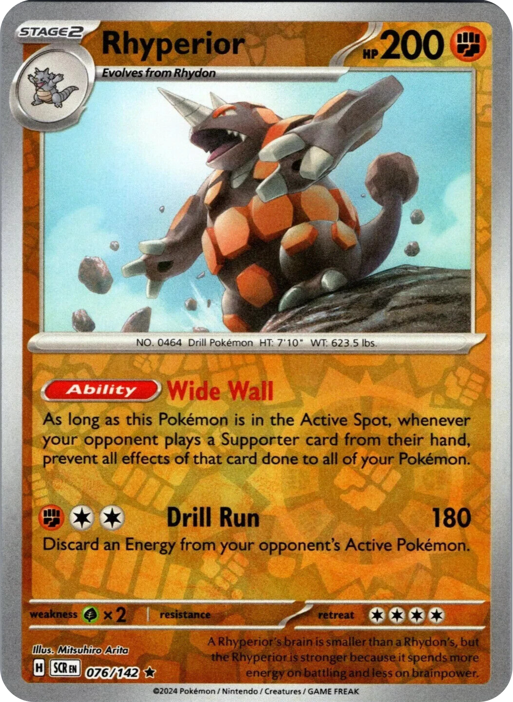 Rhyperior (076/142) [Scarlet & Violet: Stellar Crown] | Enigma On Main