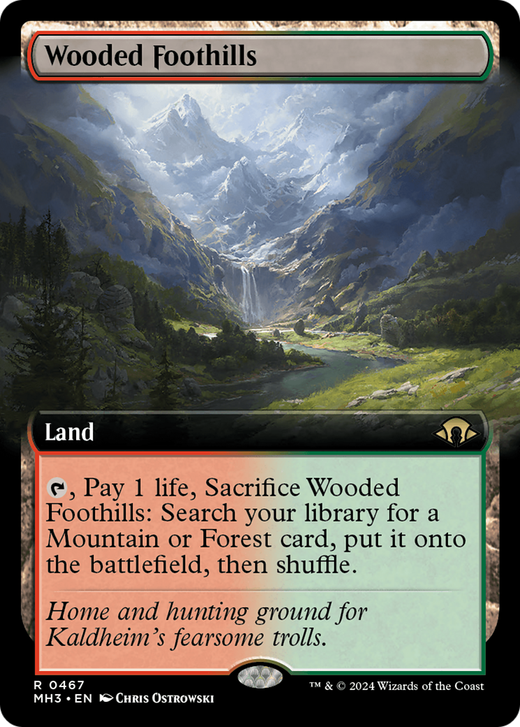 Wooded Foothills (Extended Art) [Modern Horizons 3] | Enigma On Main