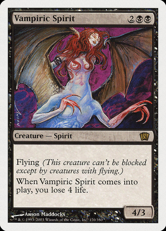 Vampiric Spirit (8th Edition) [Oversize Cards] | Enigma On Main