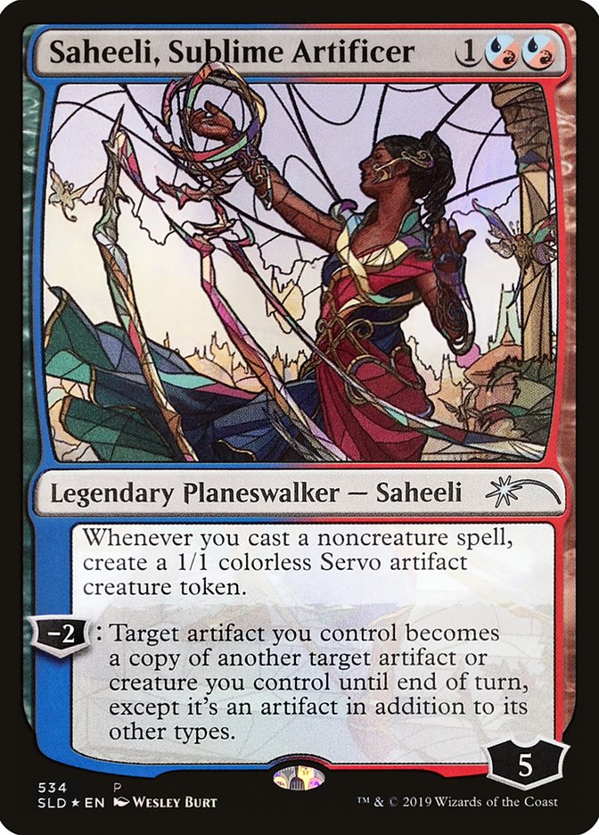 Saheeli, Sublime Artificer (Stained Glass) [Secret Lair Drop Promos] | Enigma On Main