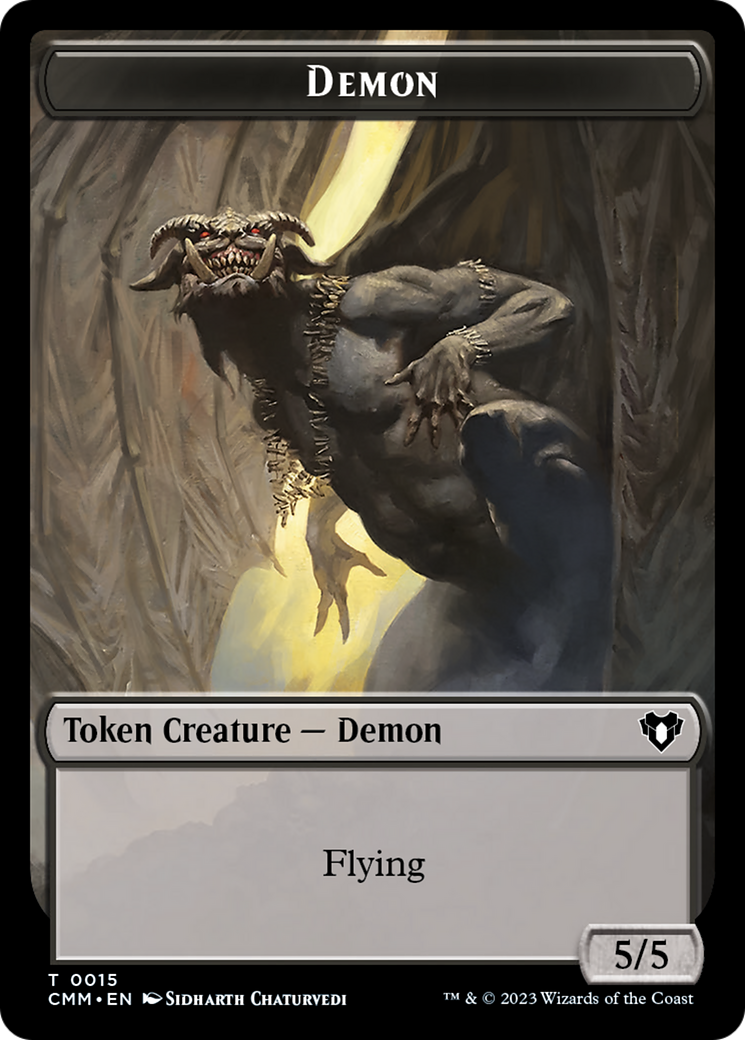 Demon Token [Commander Masters Tokens] | Enigma On Main