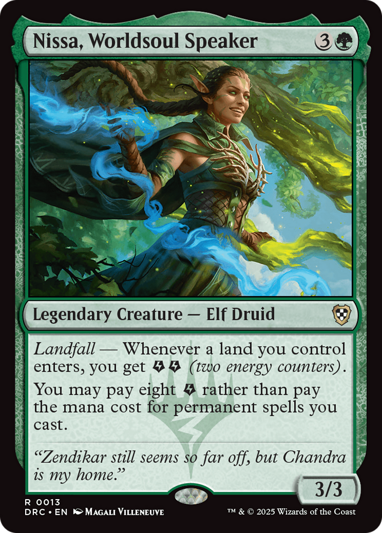 Nissa, Worldsoul Speaker [Aetherdrift Commander] | Enigma On Main