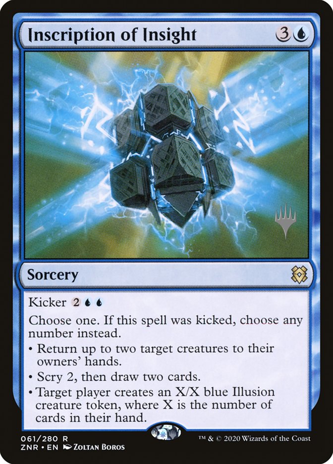 Inscription of Insight (Promo Pack) [Zendikar Rising Promos] | Enigma On Main
