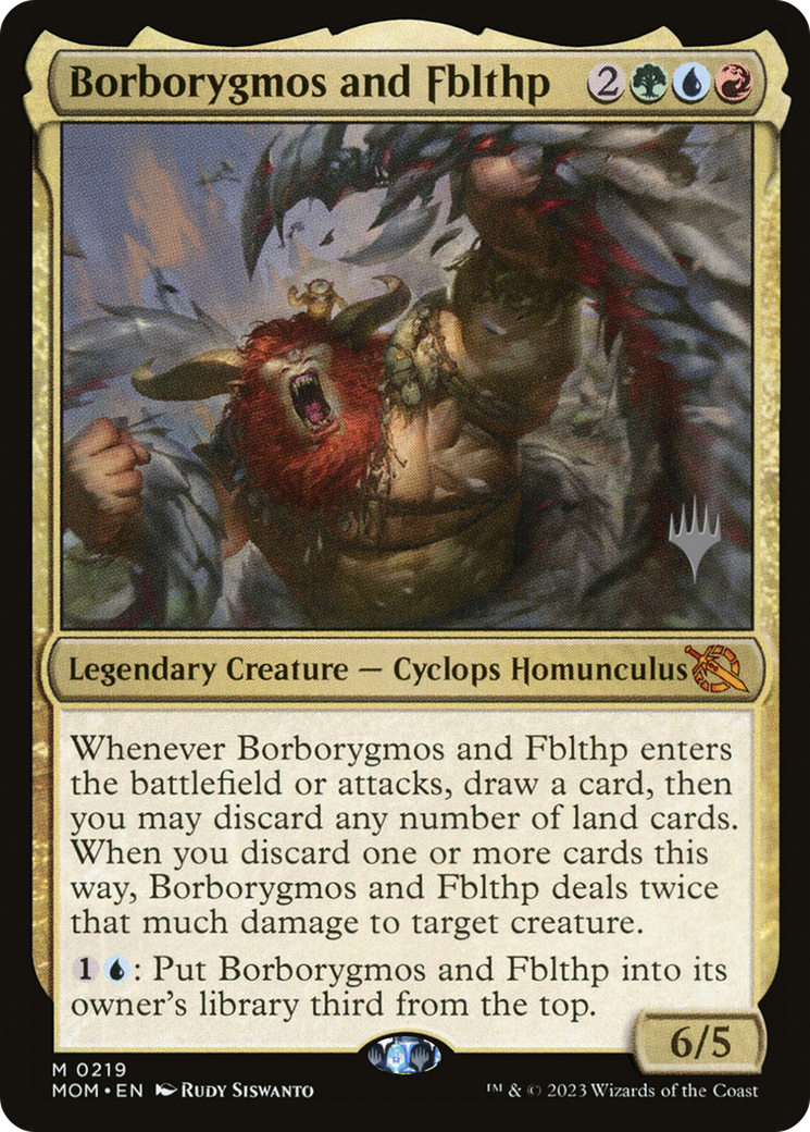 Borborygmos and Fblthp (Promo Pack) [March of the Machine Promos] | Enigma On Main