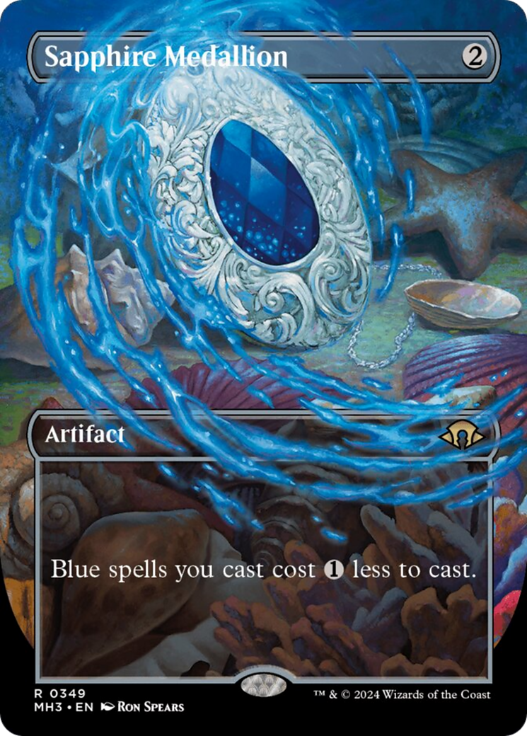 Sapphire Medallion (Borderless) [Modern Horizons 3] | Enigma On Main