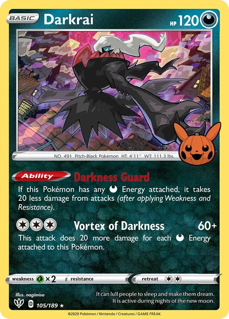 Darkrai (105/189) [Trick or Trade] | Enigma On Main