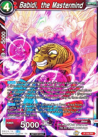 Babidi, the Mastermind (Power Booster) (P-144) [Promotion Cards] | Enigma On Main