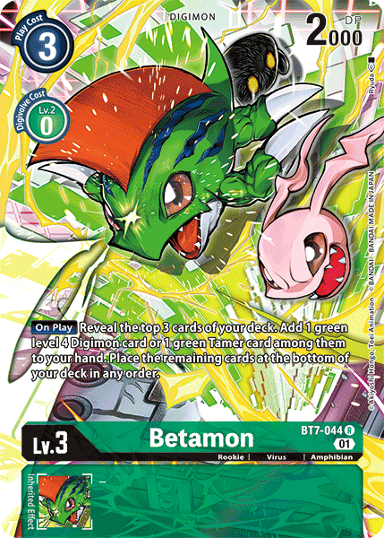 Betamon [BT7-044] (Alternate Art) [Next Adventure] | Enigma On Main