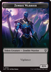 Zombie Army // Zombie Warrior Double-Sided Token [Aetherdrift Tokens] | Enigma On Main